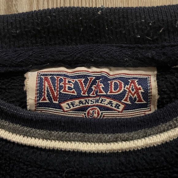 Classic Navy Striped Crewneck Sweater - Picture 3 of 3